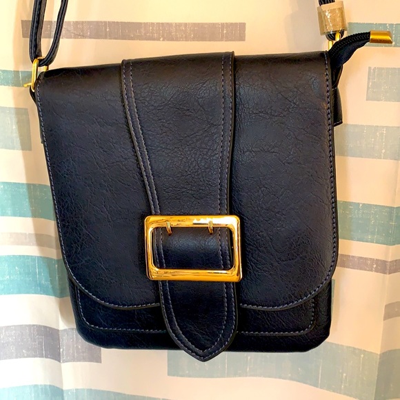 Elegant soft vegan leather crossbody/shoulder bag - Picture 1 of 8
